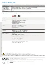 Предварительный просмотр 16 страницы CAME MR8701 Manual