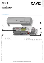 Preview for 25 page of CAME MR8701 Manual