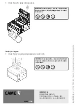 Preview for 136 page of CAME PS BARCODE Series Installation And Maintenance Manual