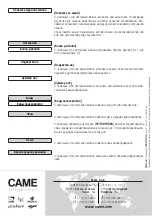 Preview for 48 page of CAME PXWRXU Configuration Manual