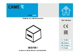 Preview for 1 page of CAME QBEDFSB1 Manual