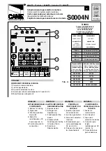 CAME R Series Manual preview
