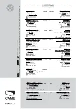 Preview for 10 page of CAME RADIO COMMANDS Series Installation Manual