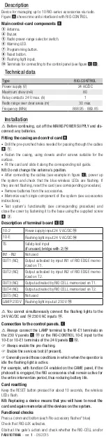 Preview for 7 page of CAME RIO-CONTROL User Manual