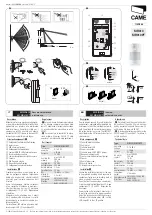 Preview for 1 page of CAME SIR310 Manual