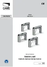 Preview for 1 page of CAME TWISTER LIGHT PSBPS07N Installation Manual