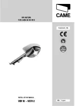 CAME VER10 Installation Manual preview