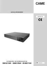 Предварительный просмотр 37 страницы CAME XDHD2704H Setup And User'S Manual