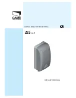 CAME ZE5 V.7 Installation Manual предпросмотр