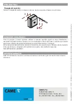 Preview for 12 page of CAME ZF1N110 Installation Manual