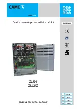 CAME ZLJ24 Installation Manual preview