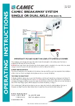 Предварительный просмотр 1 страницы Camec 040119 Operating Instructions