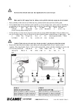 Preview for 9 page of Camec ELITE 2 Caravan Mover User Manual