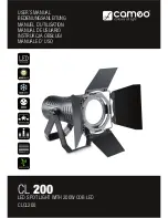 Cameo CL 200 User Manual preview