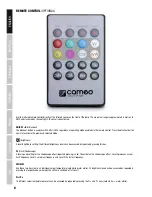 Preview for 8 page of Cameo CLPFLAT1TW User Manual