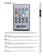 Preview for 17 page of Cameo CLPFLAT1TW User Manual