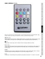 Preview for 35 page of Cameo CLPFLAT1TW User Manual