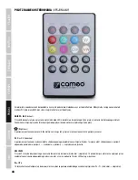 Preview for 44 page of Cameo CLPFLAT1TW User Manual