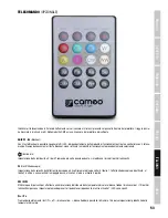 Preview for 53 page of Cameo CLPFLAT1TW User Manual