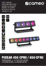 Preview for 1 page of Cameo CLPIXBAR450CPRO User Manual