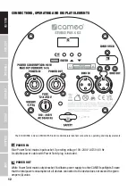 Предварительный просмотр 12 страницы Cameo CLPST4G2 User Manual