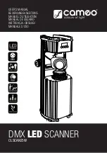 Preview for 1 page of Cameo CLSCAN25W User Manual