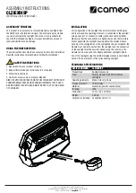 Preview for 3 page of Cameo CLZIEXDISP Assembly Instructions