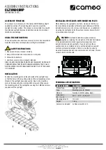 Preview for 3 page of Cameo CLZW600IMP Assembly Instructions