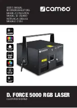 Cameo D. FORCE 5000 RGB LASER User Manual preview