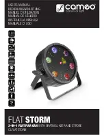 Cameo FLAT STORM User Manual preview