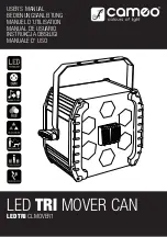 Cameo LED TRI CLMOVER1 User Manual preview