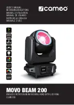 Cameo MOVO BEAM 200 User Manual предпросмотр