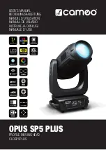 Cameo OPUS SP5 PLUS User Manual предпросмотр