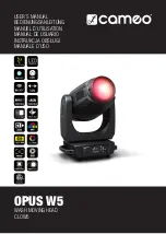 Cameo OPUS W5 User Manual preview