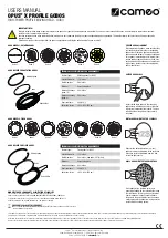 Preview for 1 page of Cameo OPUS X PROFILE User Manual