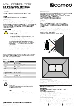 Cameo S4 IP Installation Instructions preview