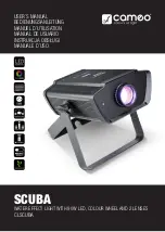 Cameo SCUBA User Manual preview