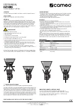 Preview for 2 page of Cameo SNAPBAG F Series User Manual