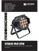 Cameo Studio Par DTW User Manual preview