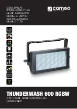 Cameo THUNDERWASH 600 RGBW User Manual preview