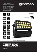 Cameo Zenit B200 User Manual preview