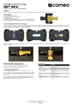 Cameo ZENIT SPIN16 Assembly Instructions preview