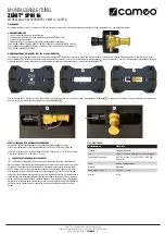 Предварительный просмотр 2 страницы Cameo ZENIT SPIN16 Assembly Instructions