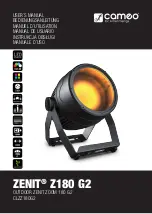 Cameo ZENIT  Z180 G2 User Manual preview