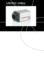 CAMERA LINK ADIMEC-1000m Operating And Technical Manual preview