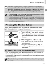 Preview for 23 page of Camera Powershot SX220 HS User Manual