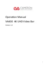 Cameron Communications VA400 Operation Manual preview