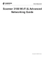 Cameron Scanner 3100 Networking Manual preview