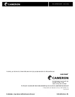 Preview for 20 page of Cameron TYPE 31 Installation, Operation And Maintenance Manual