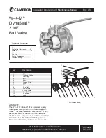 Preview for 1 page of Cameron W-K-M DynaSeal 210F Installation, Operation And Maintenance Manual